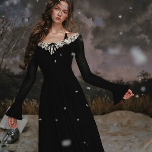 LaceMade Symphony of Blossom Knit Dress